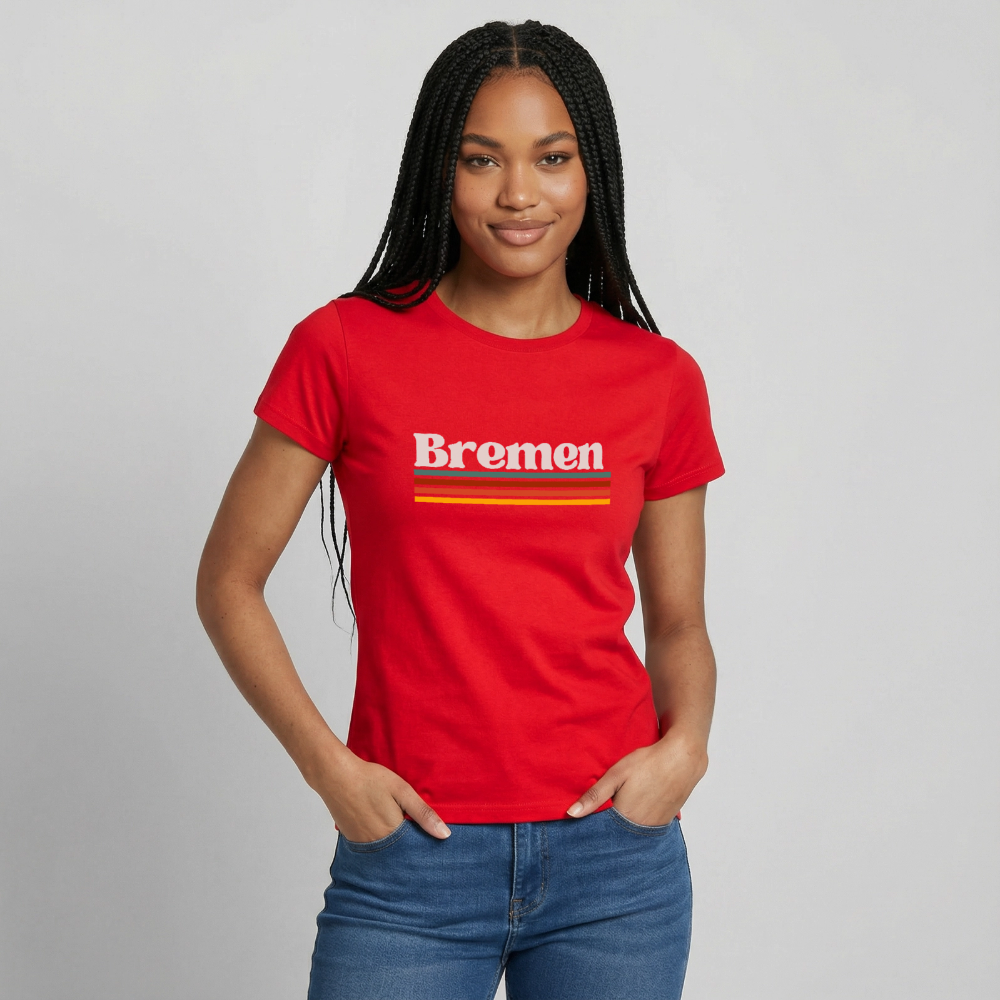 T-Shirt Ladies Bremen "Retro" - Rot