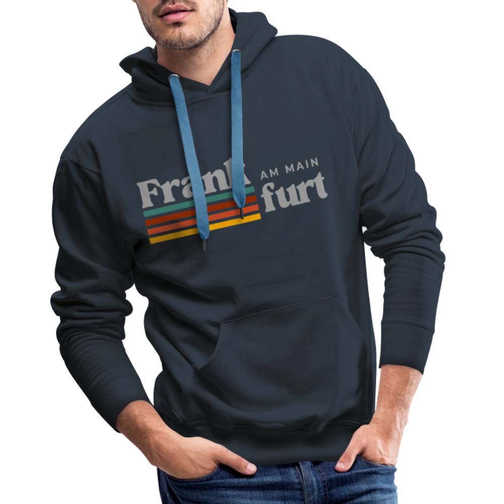 Hoodie Frankfurt (Main) "Retro" - Navy