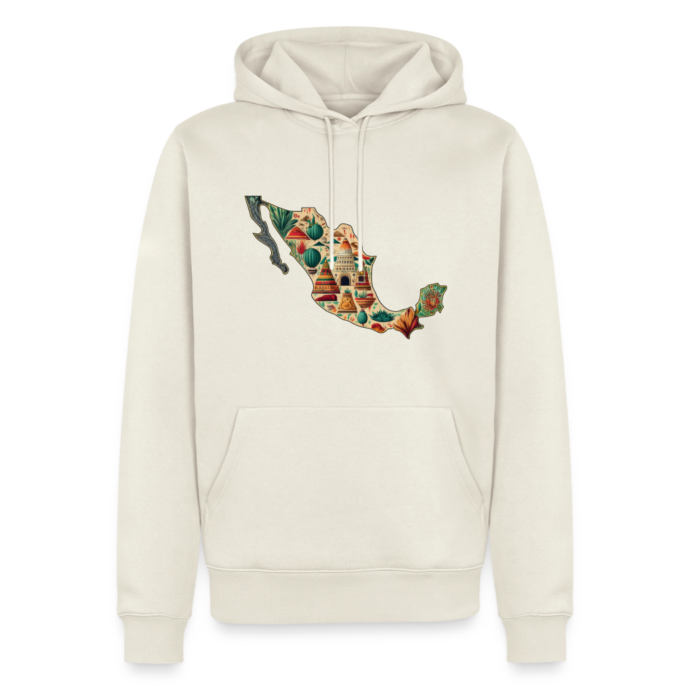 Hoodie Mexico "Map" - Naturweiß