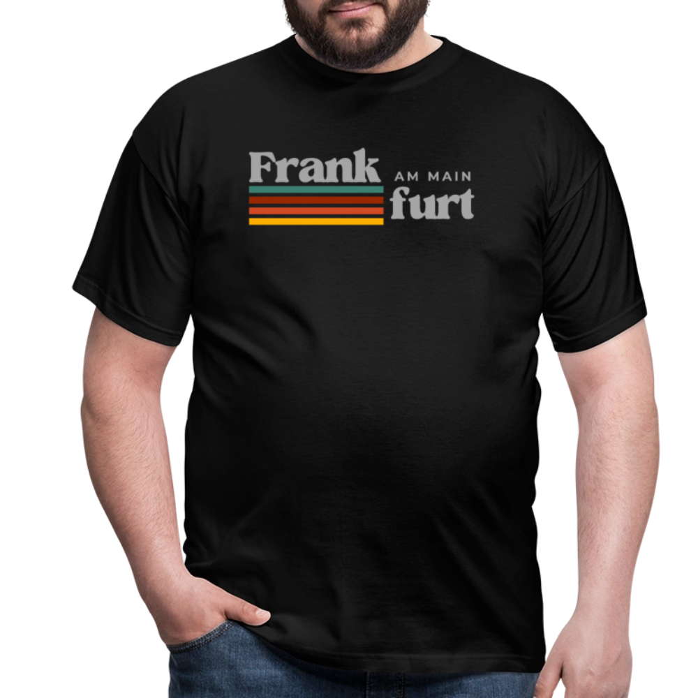T-Shirt Frankfurt (Main) "Retro" - Schwarz