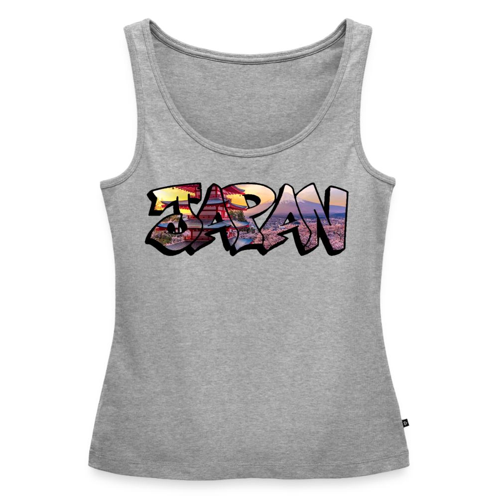 Tanktop Ladies Japan Graffiti "Panorama" - Grau meliert