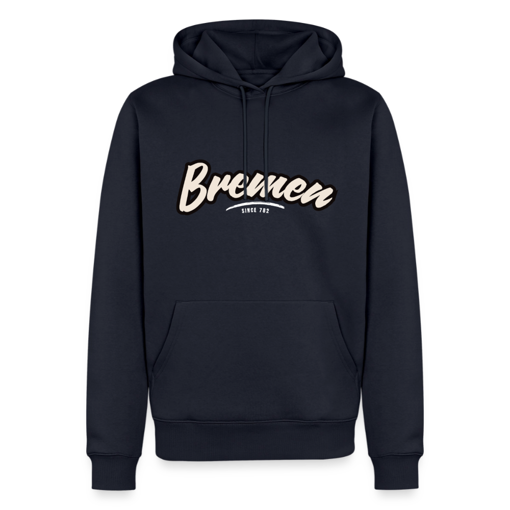 Hoodie Bremen "Graffiti Tag White" - Navy