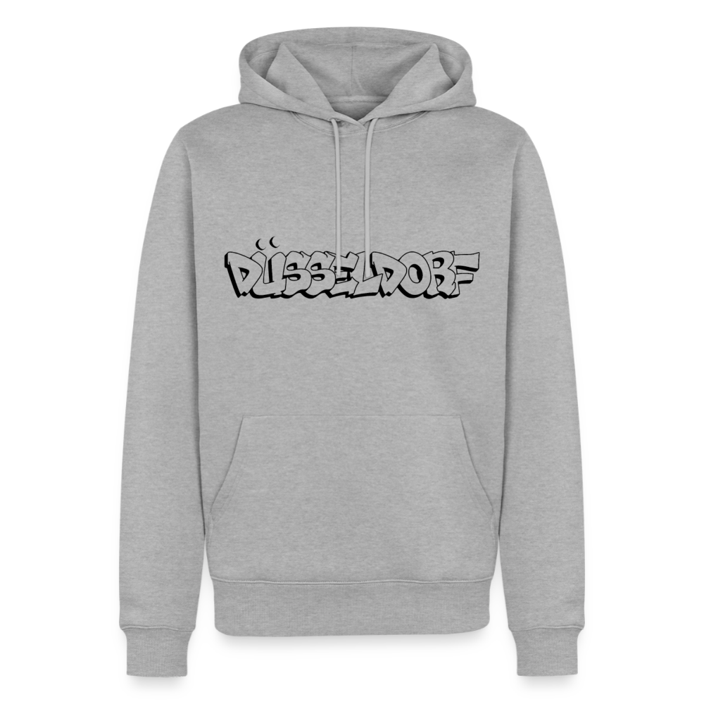 Hoodie Düsseldorf "Graffiti" Dark Edition - Grau meliert