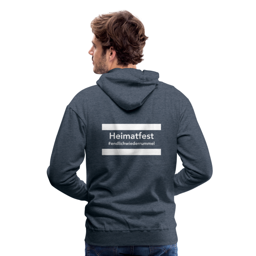 Hoodie Schwelmer Heimatfest #endlichwiederrummel - heather denim