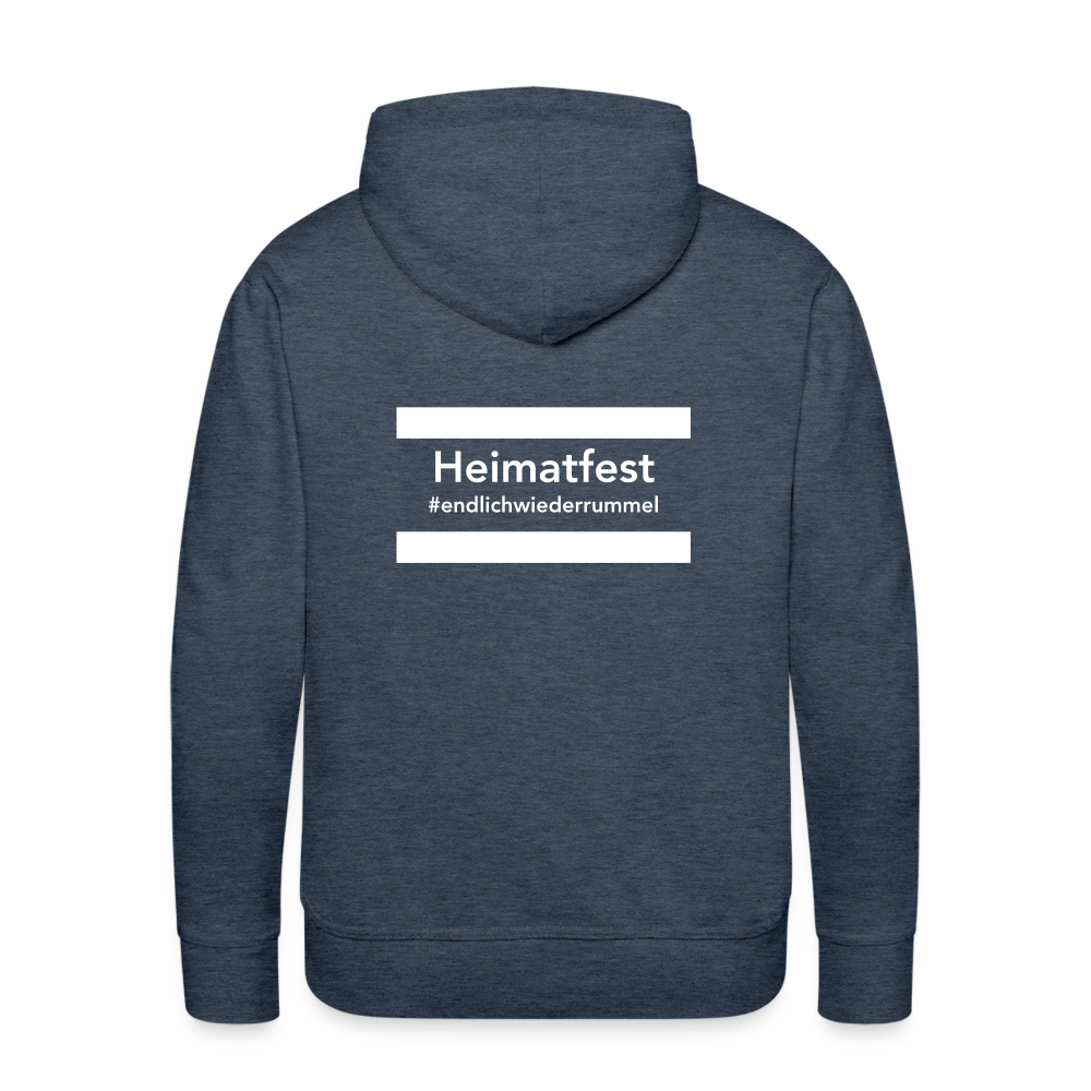 Hoodie Schwelmer Heimatfest #endlichwiederrummel - heather denim