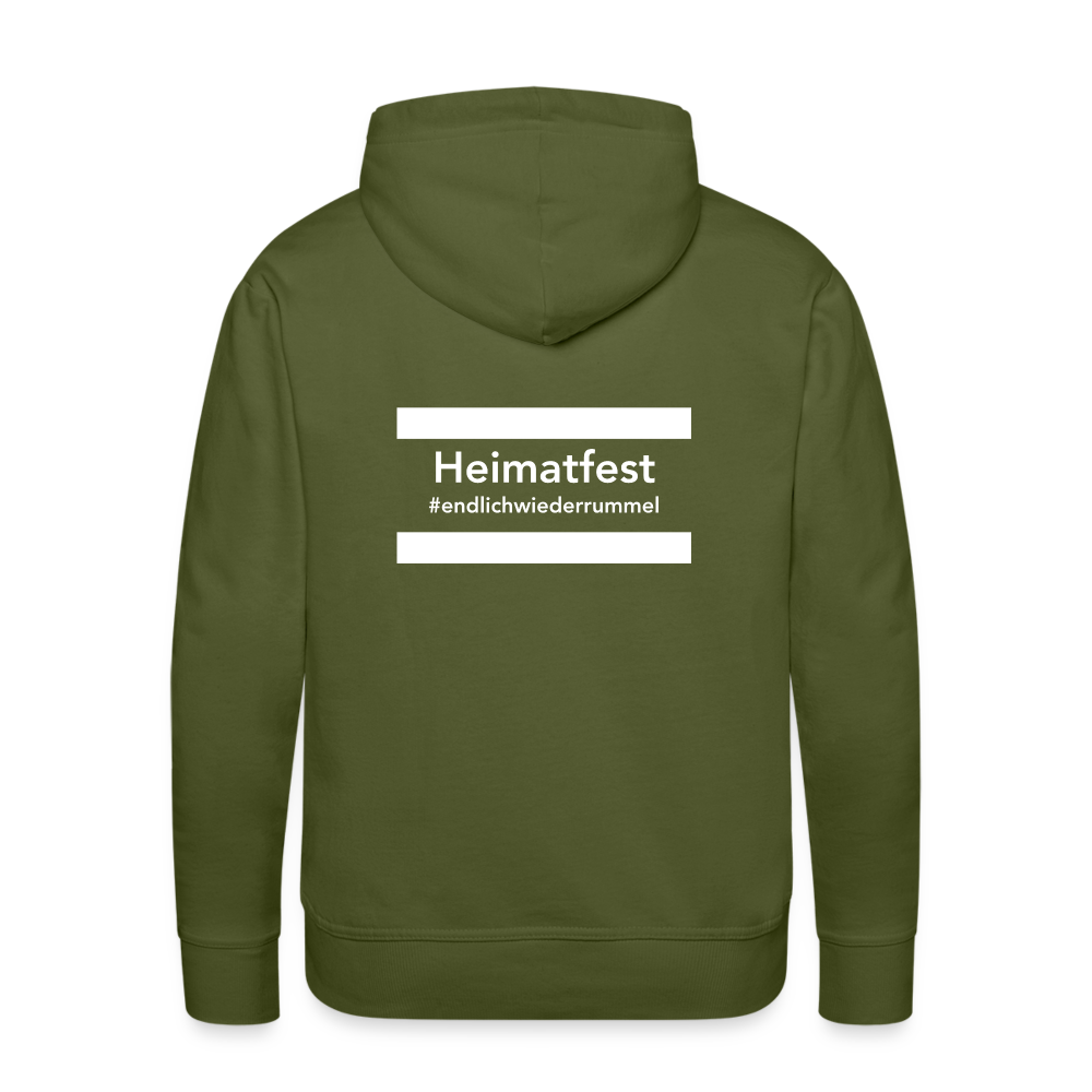 Hoodie Schwelmer Heimatfest #endlichwiederrummel - olive green
