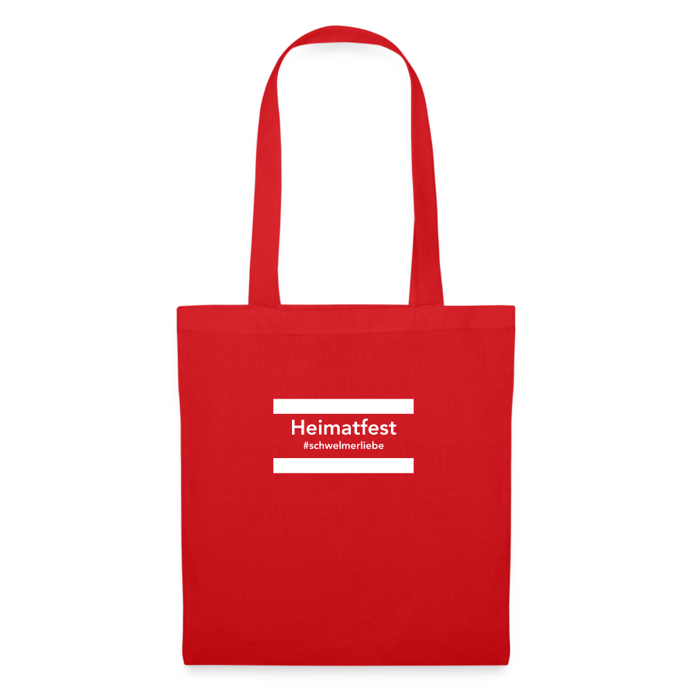 Tote Bag Heimatfest #schwelmerliebe - red