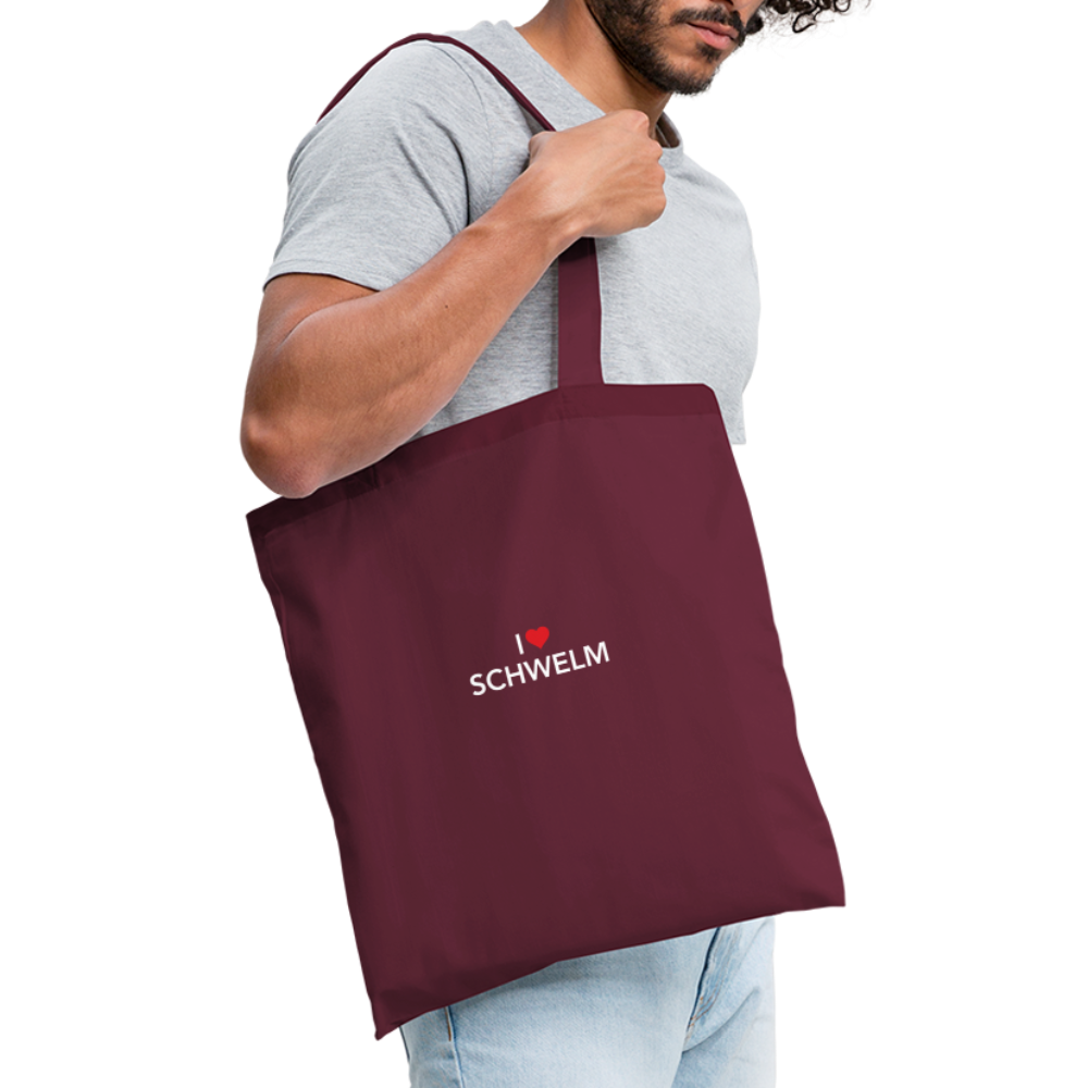 Tote Bag I Love Schwelm - burgundy