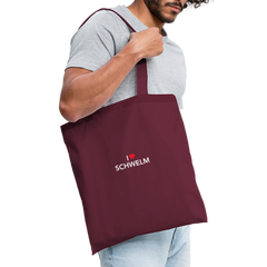 Tote Bag I Love Schwelm - burgundy