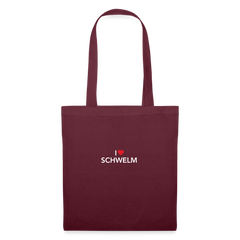 Tote Bag I Love Schwelm - burgundy