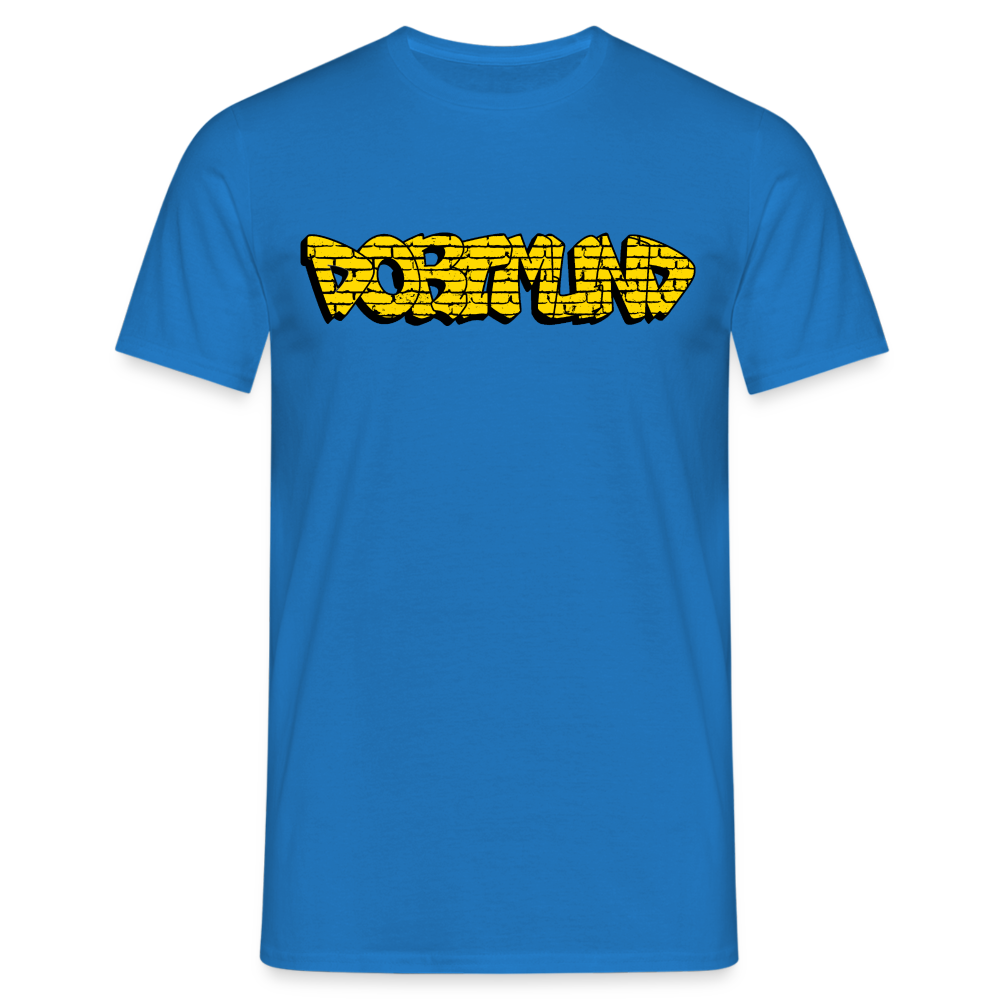 T-Shirt Dortmund Graffiti - royal blue