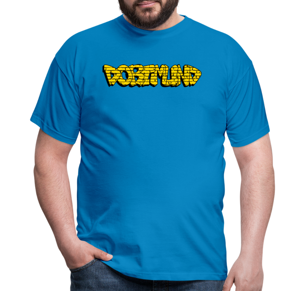 T-Shirt Dortmund Graffiti - royal blue