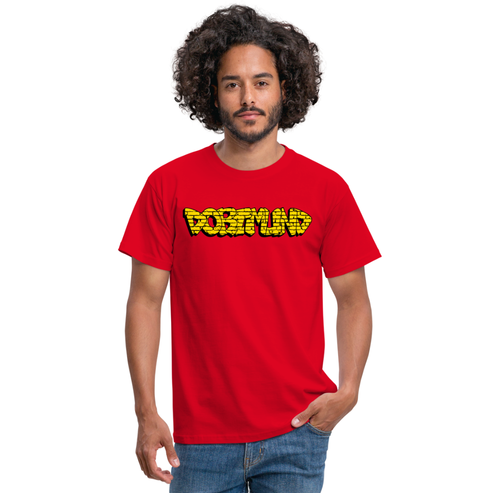 T-Shirt Dortmund Graffiti - red