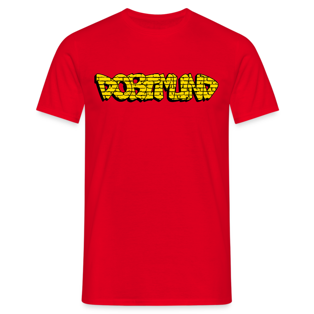 T-Shirt Dortmund Graffiti - red
