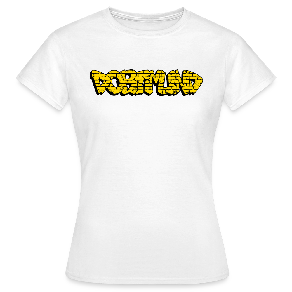 T-Shirt Ladies Dortmund Graffiti - white