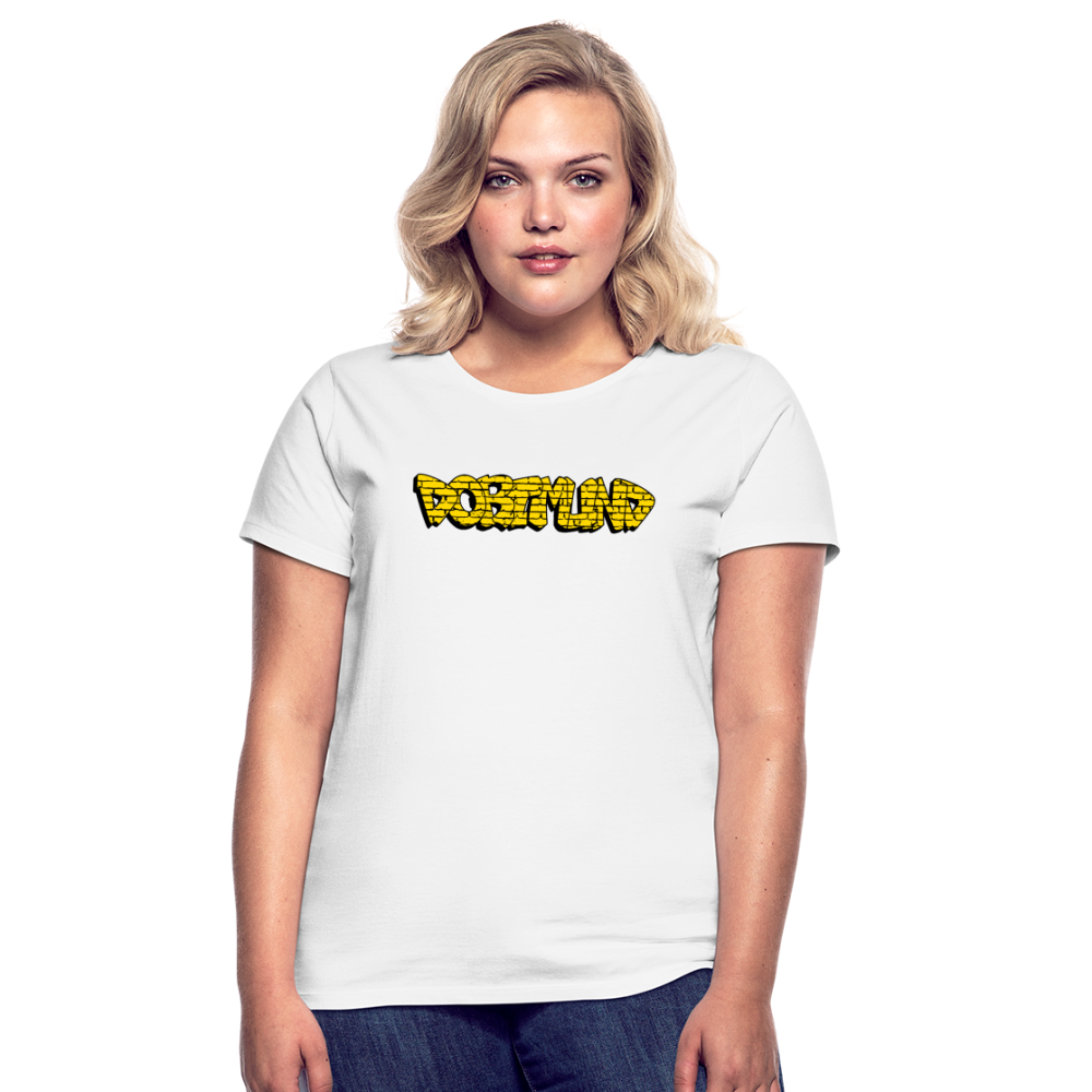 T-Shirt Ladies Dortmund Graffiti - white