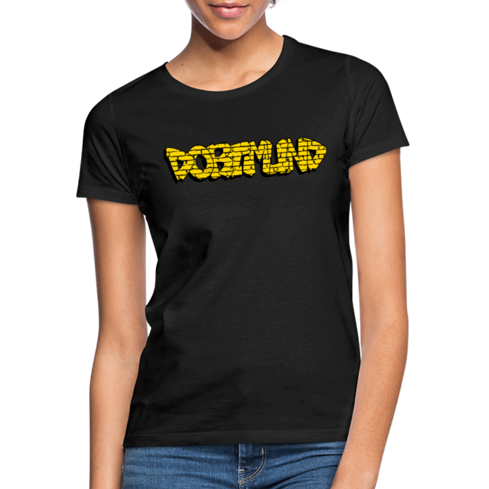 T-Shirt Ladies Dortmund Graffiti - black