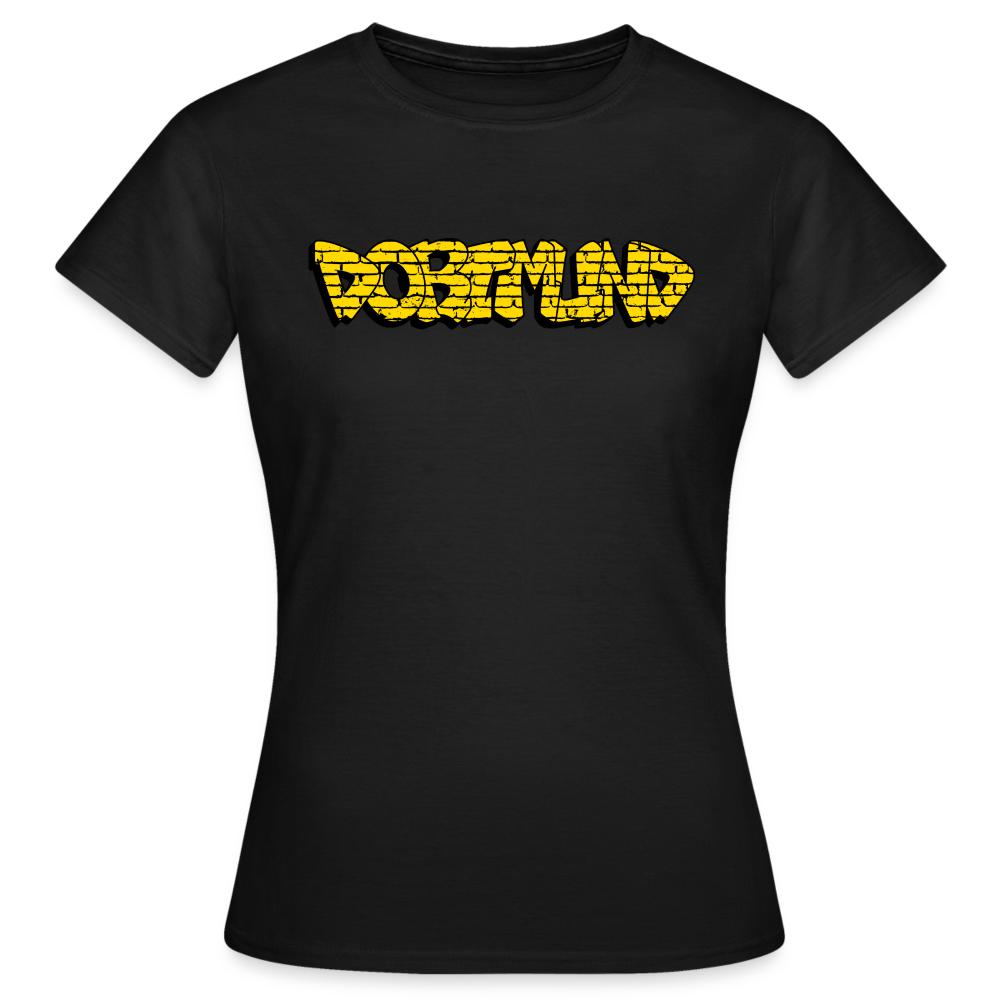 T-Shirt Ladies Dortmund Graffiti - black
