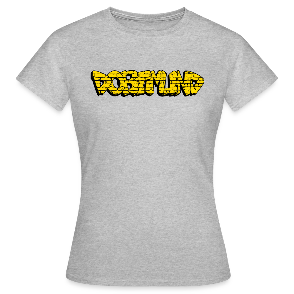 T-Shirt Ladies Dortmund Graffiti - heather grey