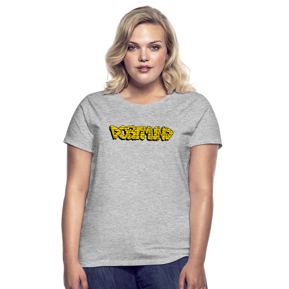 T-Shirt Ladies Dortmund Graffiti - heather grey