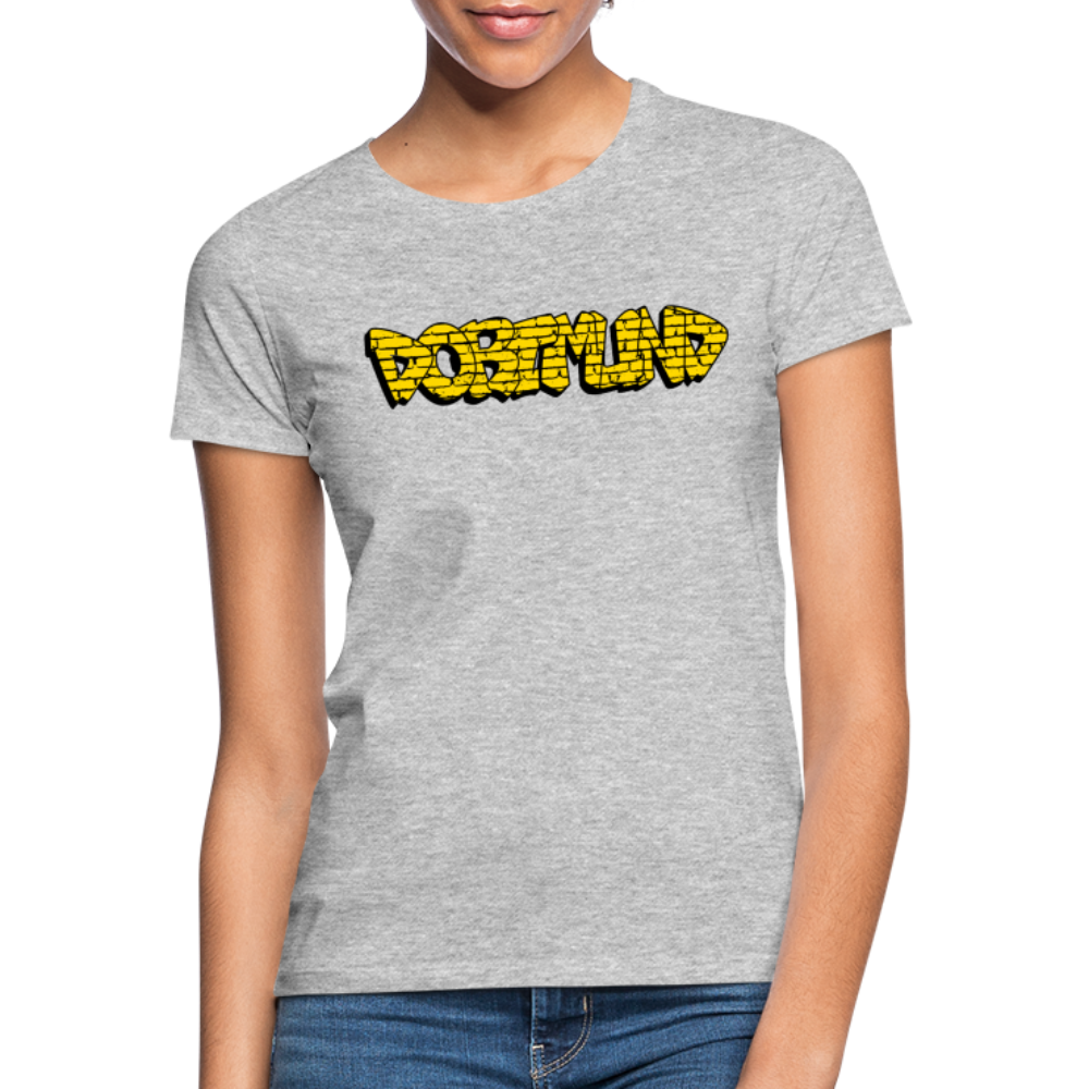 T-Shirt Ladies Dortmund Graffiti - heather grey