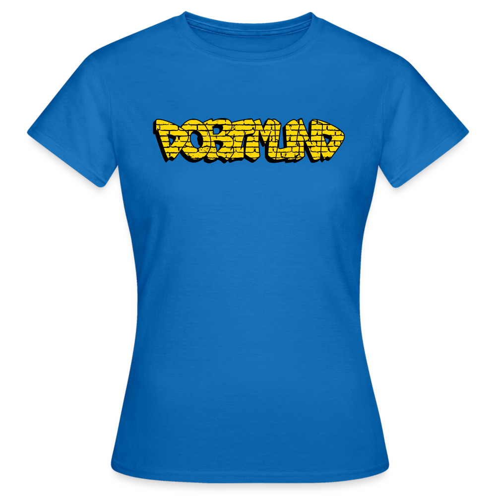 T-Shirt Ladies Dortmund Graffiti - royal blue