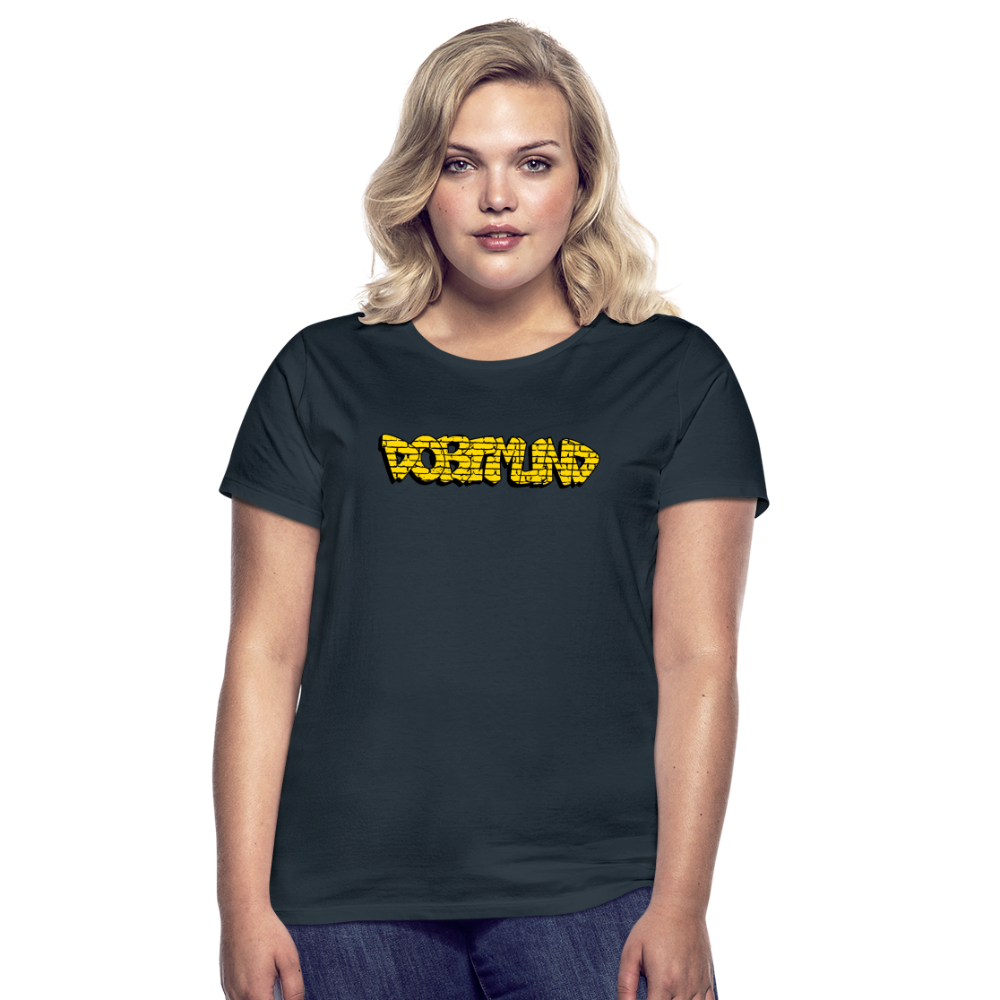 T-Shirt Ladies Dortmund Graffiti - navy