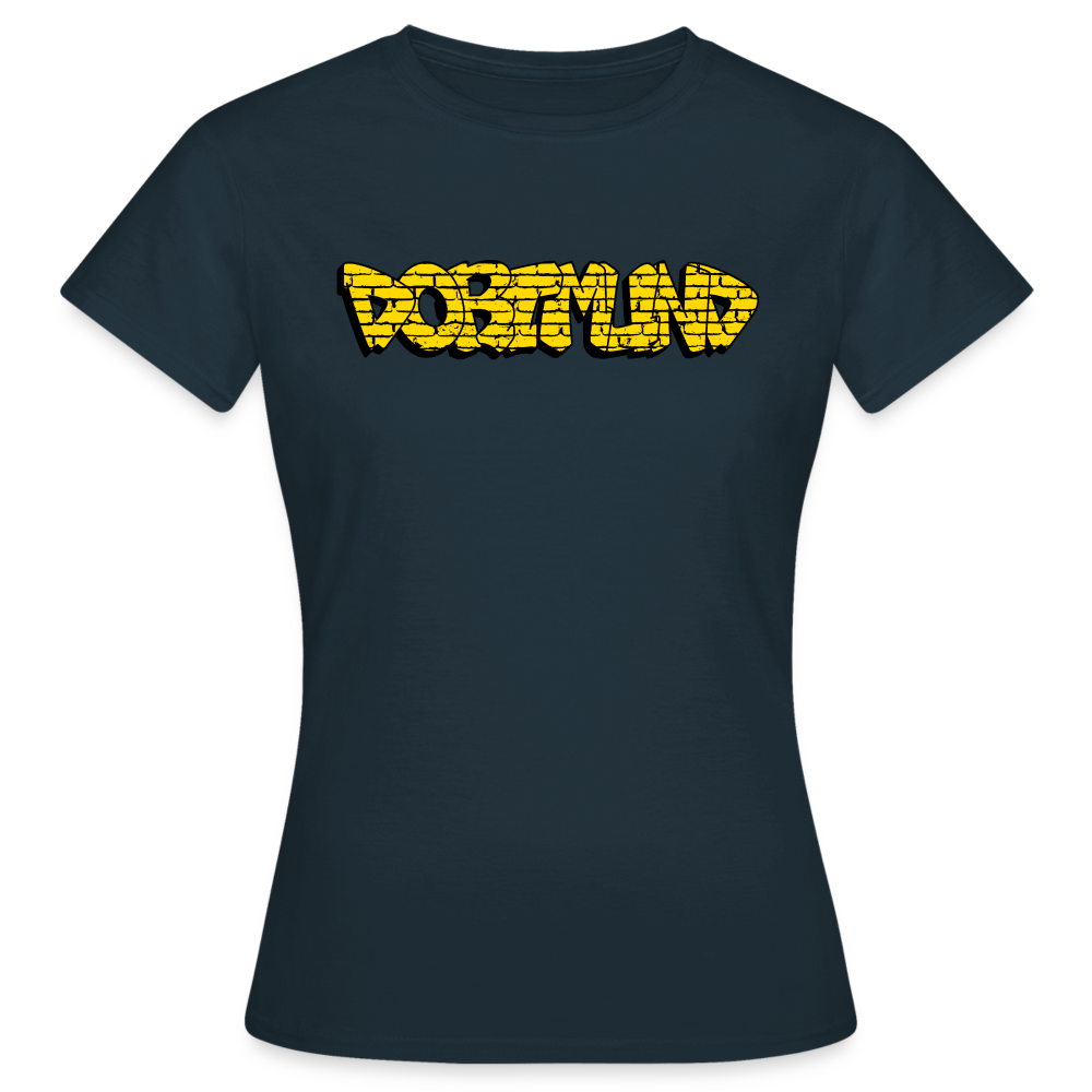 T-Shirt Ladies Dortmund Graffiti - navy