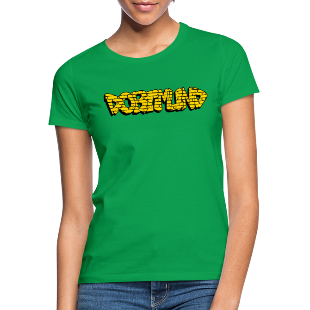 T-Shirt Ladies Dortmund Graffiti - kelly green