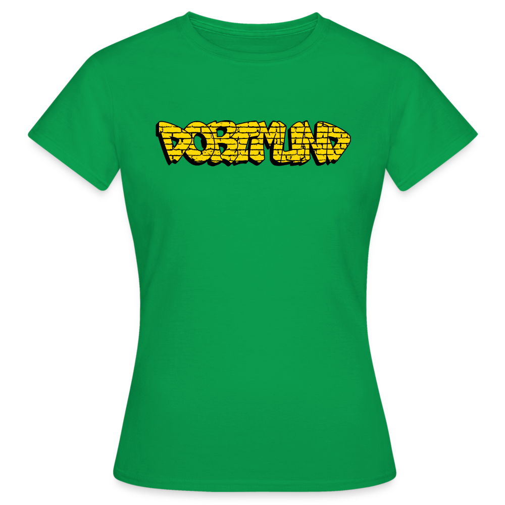 T-Shirt Ladies Dortmund Graffiti - kelly green