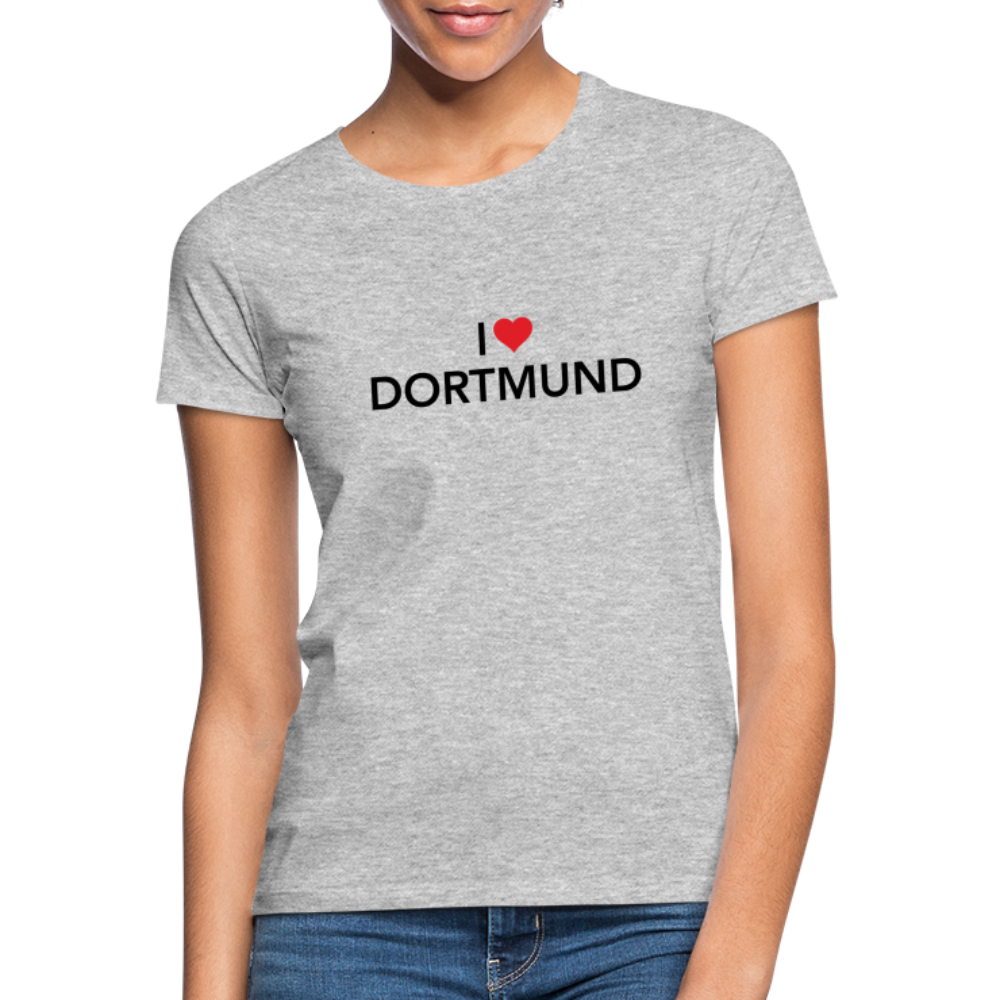 T-Shirt Ladies "I Love Dortmund" - heather grey