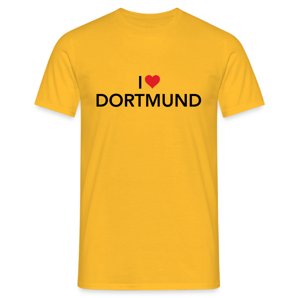 T-Shirt "I Love Dortmund" - yellow