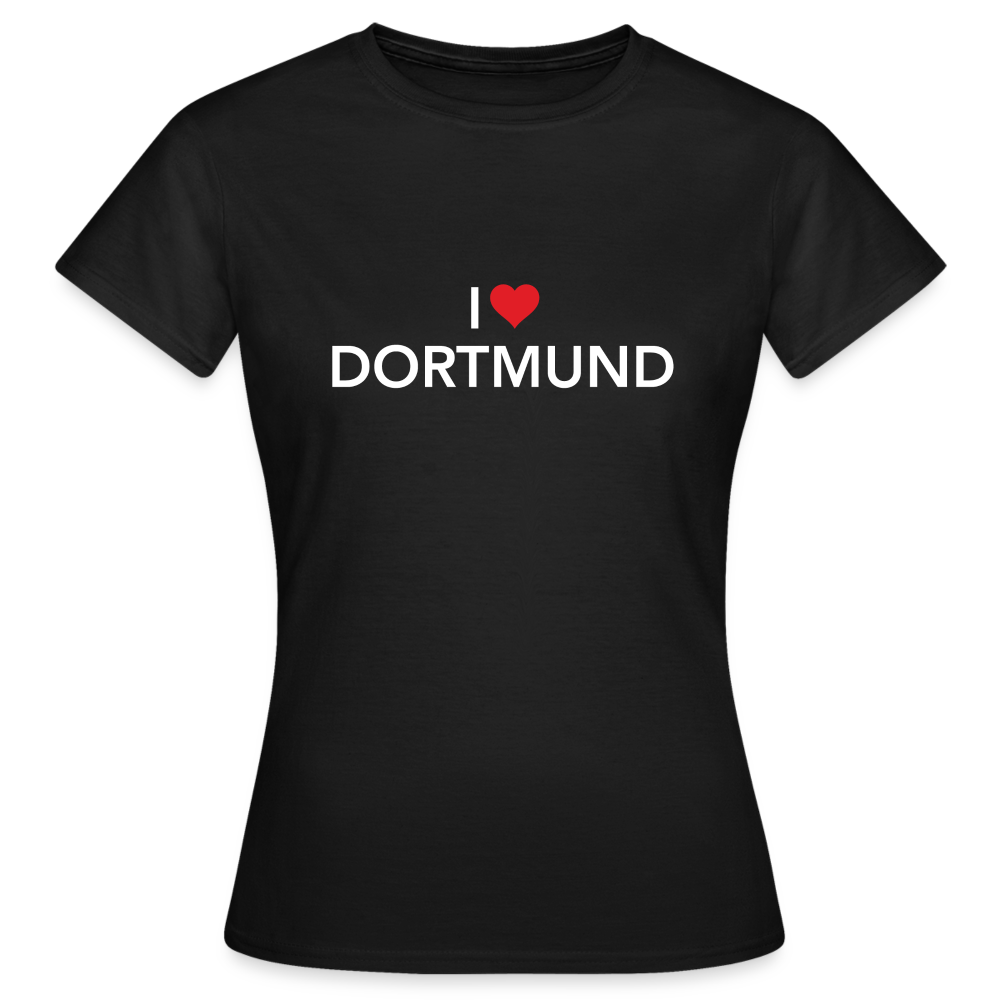 T-Shirt Ladies "I Love Dortmund" Dark Edition - black