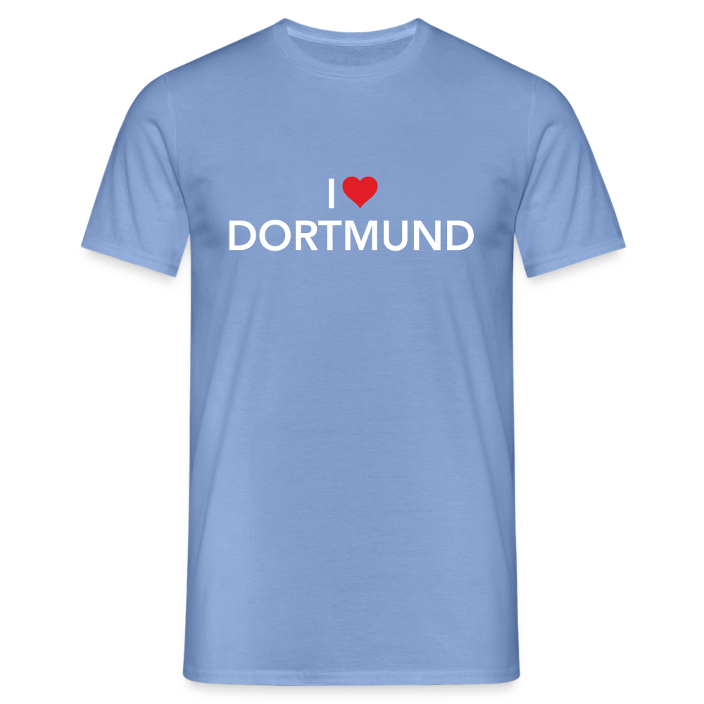 T-Shirt "I Love Dortmund" Dark Edition - carolina blue