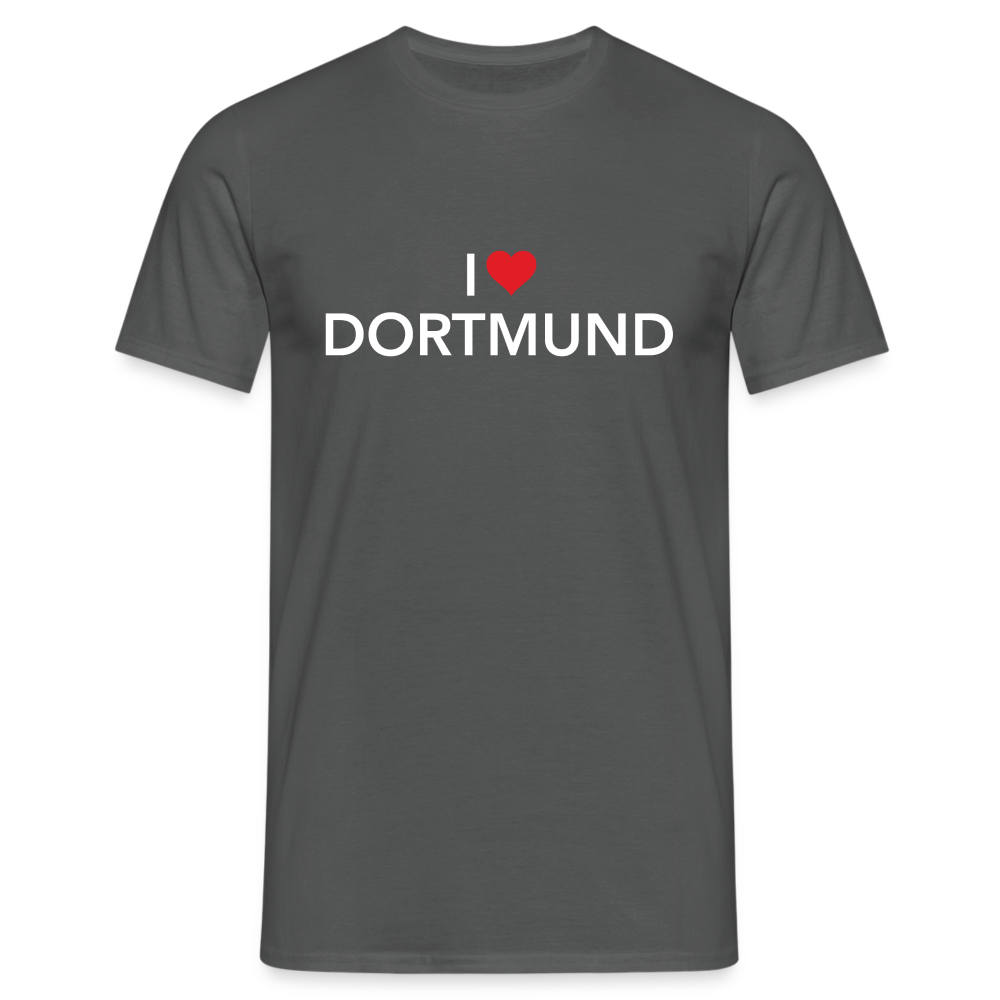 T-Shirt "I Love Dortmund" Dark Edition - charcoal grey