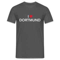 T-Shirt "I Love Dortmund" Dark Edition - charcoal grey