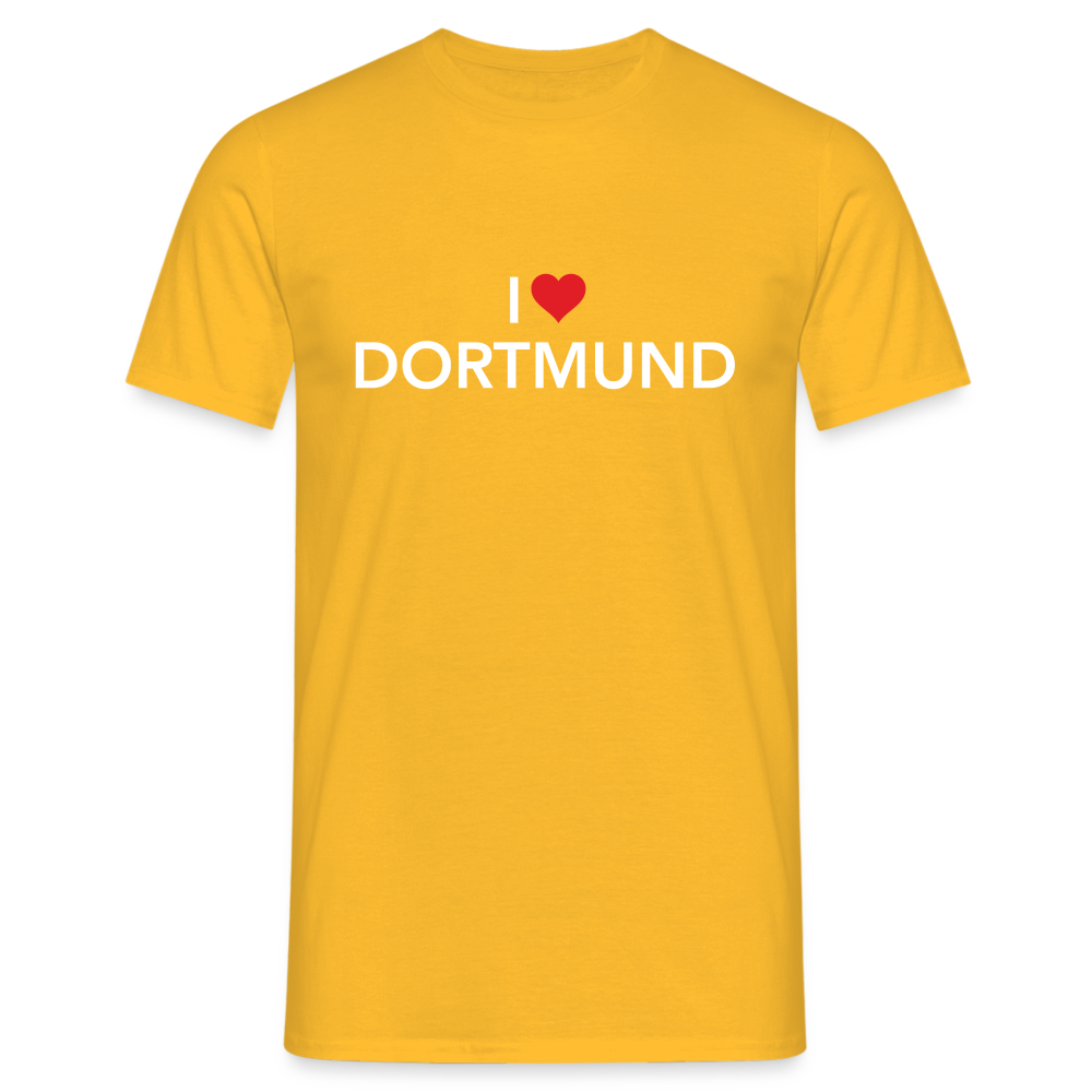 T-Shirt "I Love Dortmund" Dark Edition - yellow