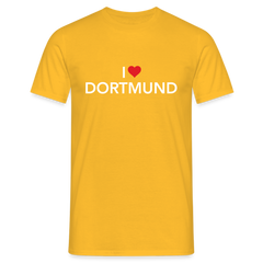 T-Shirt "I Love Dortmund" Dark Edition - yellow