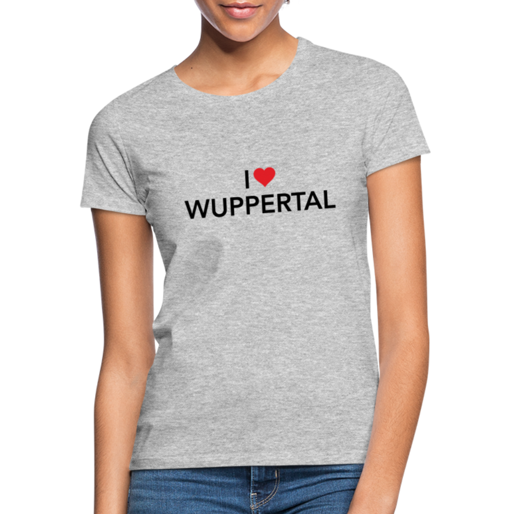 T-Shirt Ladies "I Love Wuppertal" - heather grey