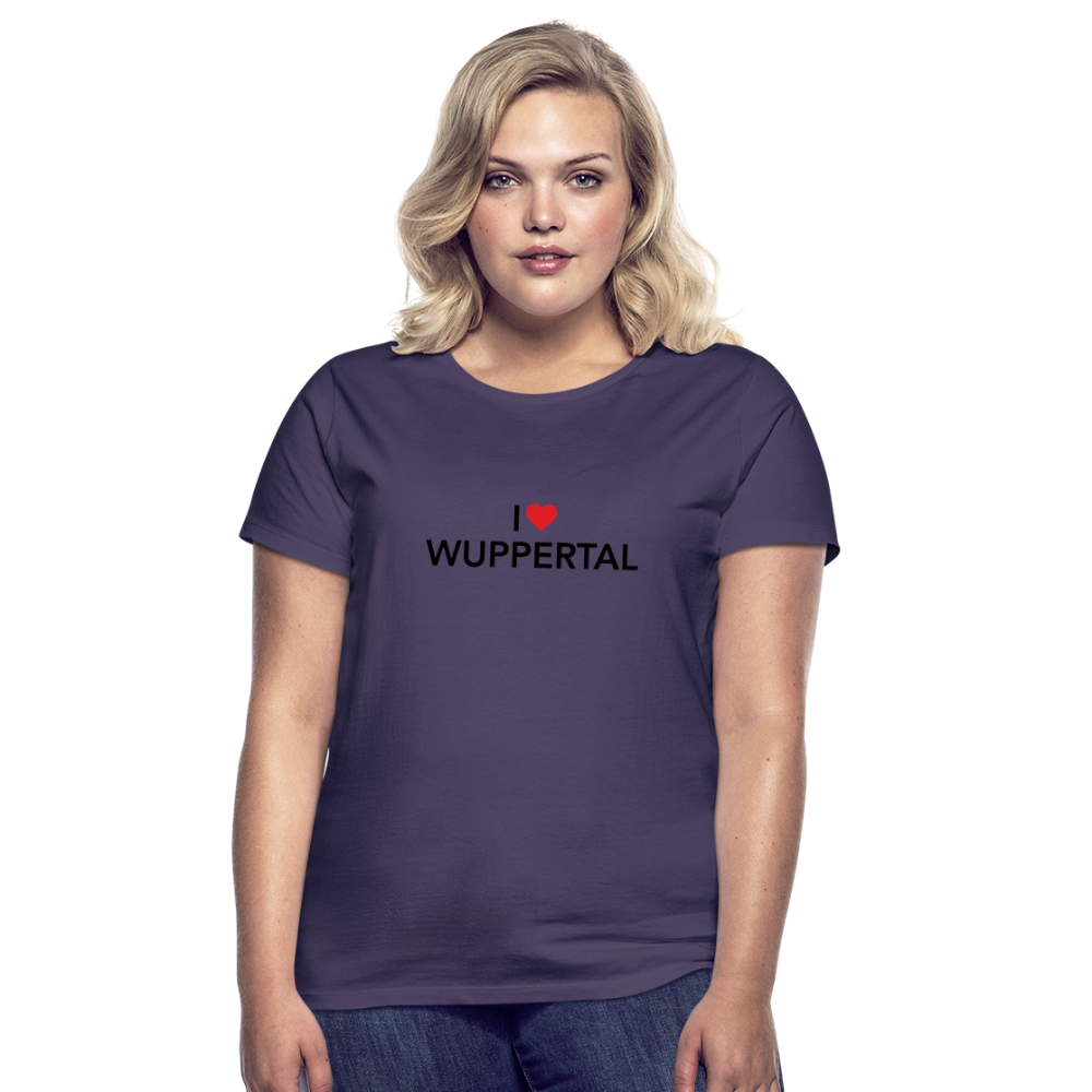 T-Shirt Ladies "I Love Wuppertal" - dark purple
