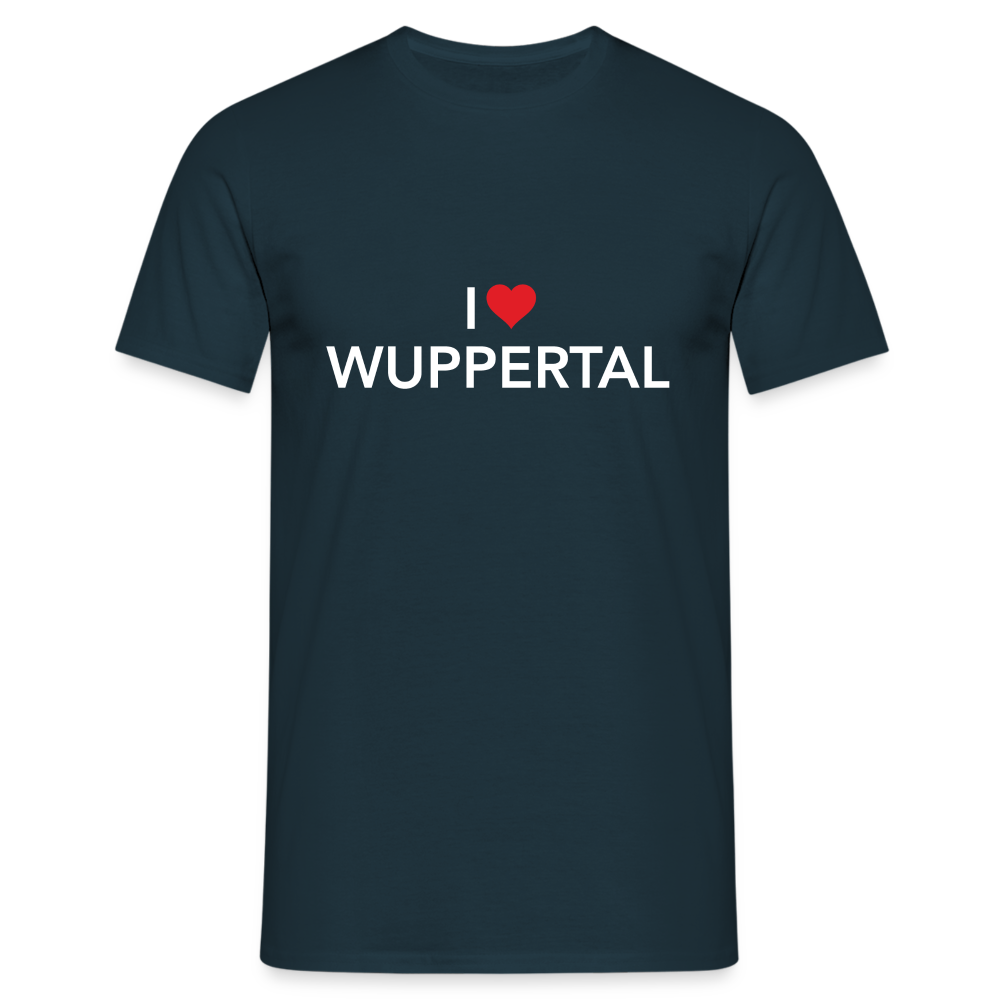 T-Shirt "I Love Wuppertal" Dark Edition - navy