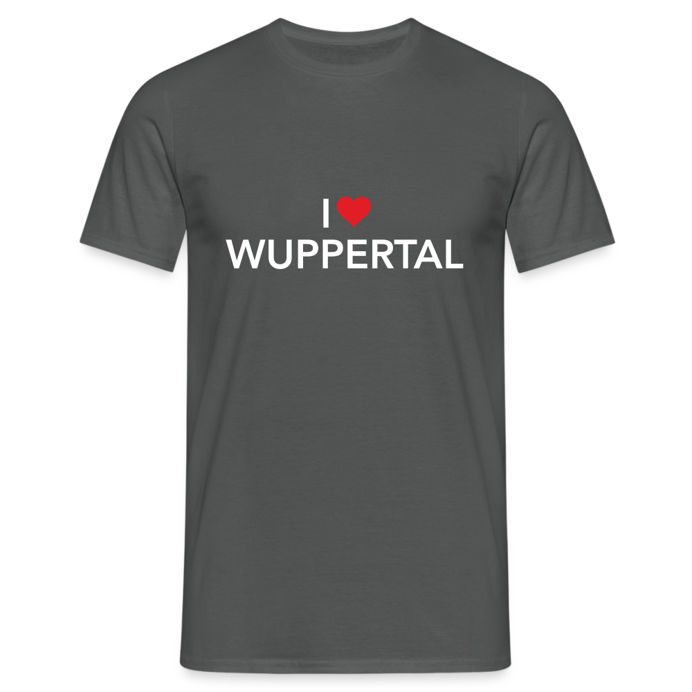 T-Shirt "I Love Wuppertal" Dark Edition - charcoal grey