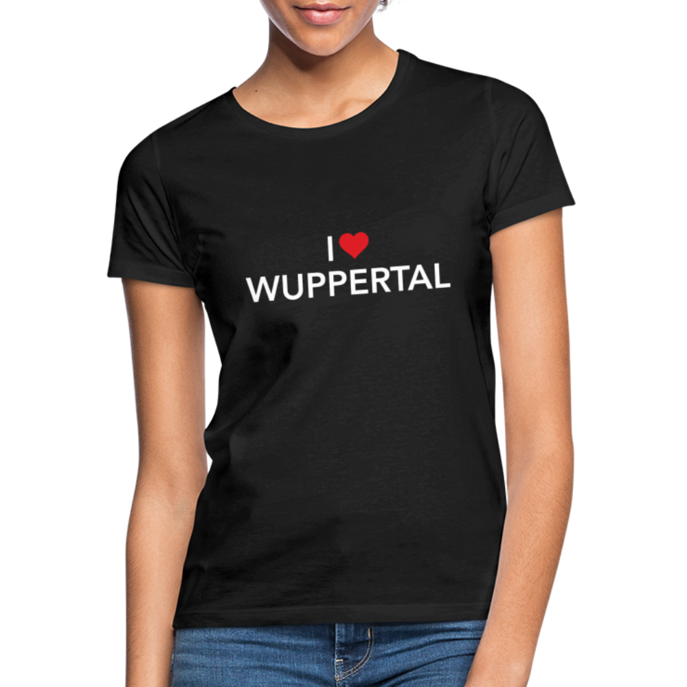 T-Shirt Ladies "I Love Wuppertal" Dark Edition - black