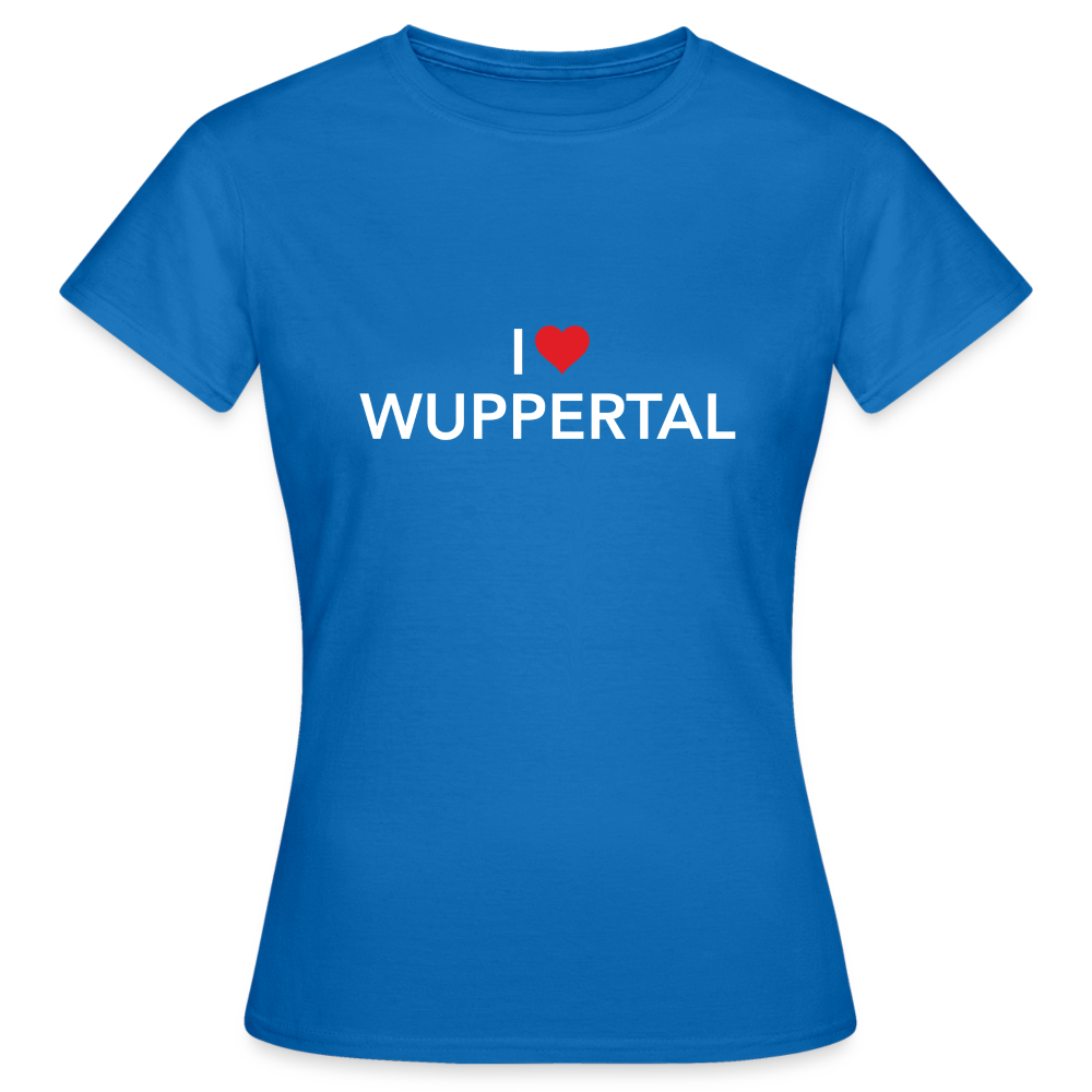 T-Shirt Ladies "I Love Wuppertal" Dark Edition - royal blue