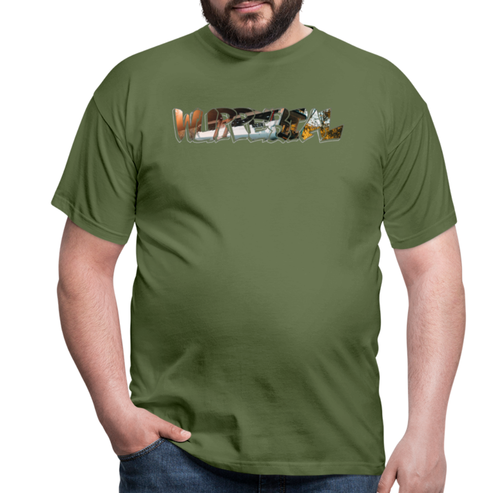 T-Shirt Wuppertal Schwebebahn - military green