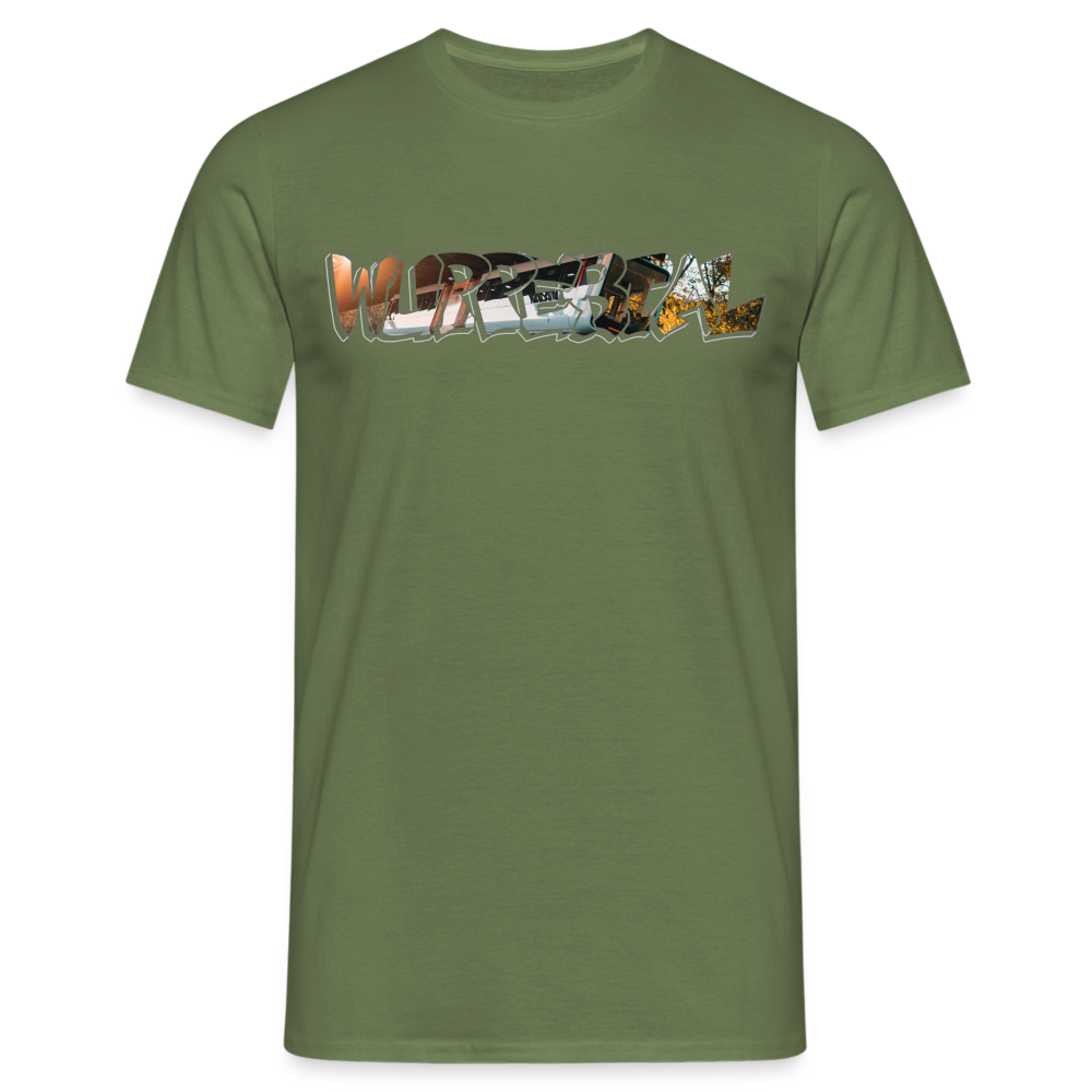 T-Shirt Wuppertal Schwebebahn - military green
