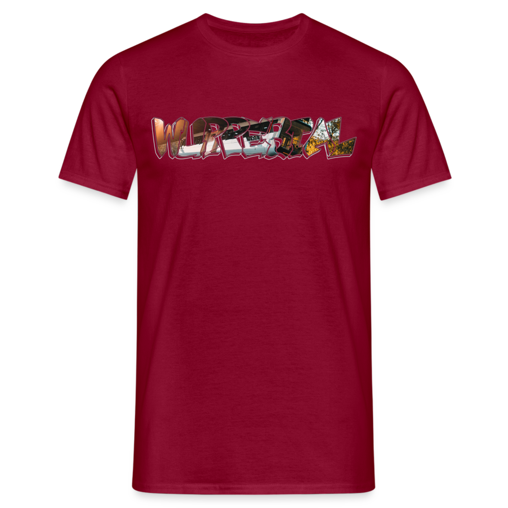T-Shirt Wuppertal Schwebebahn - brick red
