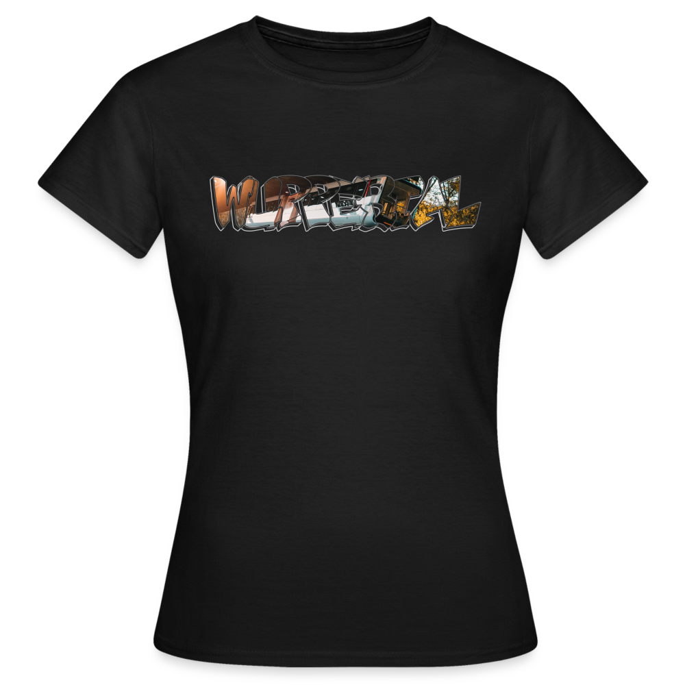 T-Shirt Ladies Wuppertal Schwebebahn - black