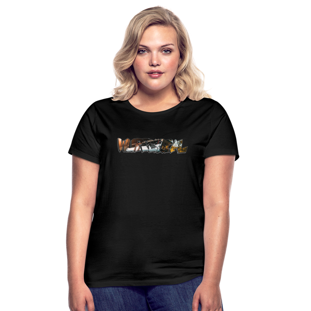 T-Shirt Ladies Wuppertal Schwebebahn - black