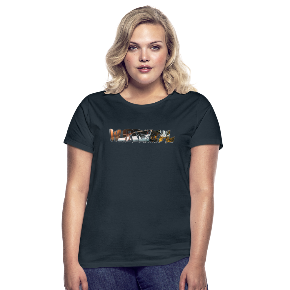 T-Shirt Ladies Wuppertal Schwebebahn - navy